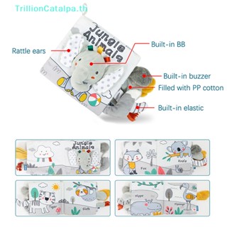 Trillioncatalpa หนังสือผ้า มอนเตสซอรี่ ของเล่นเด็กแรกเกิด 1 ชิ้น