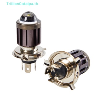 Trillioncatalpa หลอดไฟหน้ารถจักรยานยนต์ H4 BA20D Hi/Lo Beam 3000K 6000K 1 ชิ้น