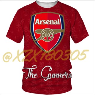 (ทั้งหมดในสต็อก Xzx180305) เสื้อแขนสั้น พิมพ์ลาย Arsenal Premier League 3D แห้งเร็ว คุณภาพสูง 07