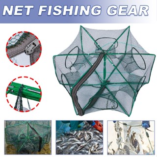 Foldable Fishing Net Shrimp Cast Cage Crab Fish Crayfish Prawns Traps