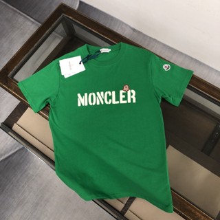 LE0J Moncler M new summer couple style washed cotton printed short-sleeved round neck T-shirt