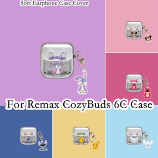 【พร้อมส่ง】เคสหูฟัง แบบนิ่ม ลายการ์ตูน สําหรับ Remax CozyBuds 6C Remax CozyBuds 6C