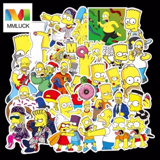 Jenniferdz สติกเกอร์ ลายการ์ตูน Lisa Simpson Marge Simpson กันน้ํา สําหรับตกแต่งสมุดภาพ รถยนต์