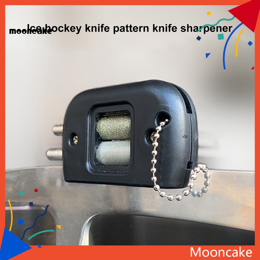 Moon* Blade Sharpener มือถือเพชร Ice Skate Sharpener Grindstone Sharpening เครื่องมือสําหรับสเก็ตรูป