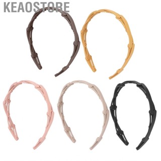 Keaostore Foldable Hair Hoops  Non Slip Adjustable Folding Headband for Women Girls Home School