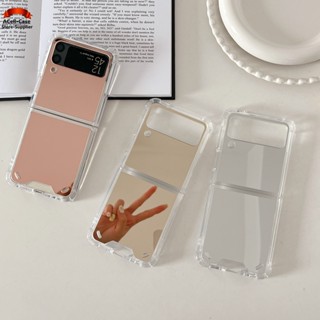 เคสกระจกแต่งหน้า สําหรับ Samsung Galaxy Z Flip3 flip4