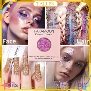 ✧Ready Stcok Fafamoon Sequin Gel Glitter Eyeshadow Mermaid Scale Face Body Sequin Colorful Polarized Stage Long Lasting Face Makeup 18 Colors TALLER