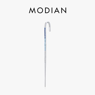 Modian ของแท้ ต่างหูสตั๊ด เงินแท้ 925 ทรงยาว เครื่องประดับแฟชั่น สําหรับผู้หญิง