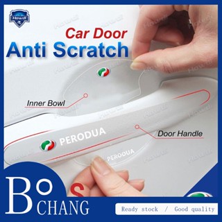 Bochang สติกเกอร์ติดมือจับประตูรถยนต์ กันรอยขีดข่วน สําหรับ Perodua Aruz Myvi Axia Bezza Alza Viva Ativa 8 ชิ้น ต่อชุด