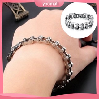 {YO} สร้อยข้อมือโซ่ ทนทาน สีพื้น เข้ากับทุกการแต่งกาย สําหรับผู้ชาย