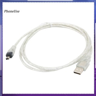 Phoneuse อะแดปเตอร์แปลงสายเคเบิล USB เป็น IEEE 1394 Firewire 4 Pin ยาว 15 ม. สําหรับ iLink