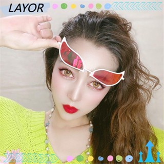 [LAY] Trendy Doflamingo Sunglasses Anti UV Anime Cosplay Glasses Cosplay Sunglasses Funny Cosplay Prop One Piece Eyewear Joker Sunglasses/Multicolor