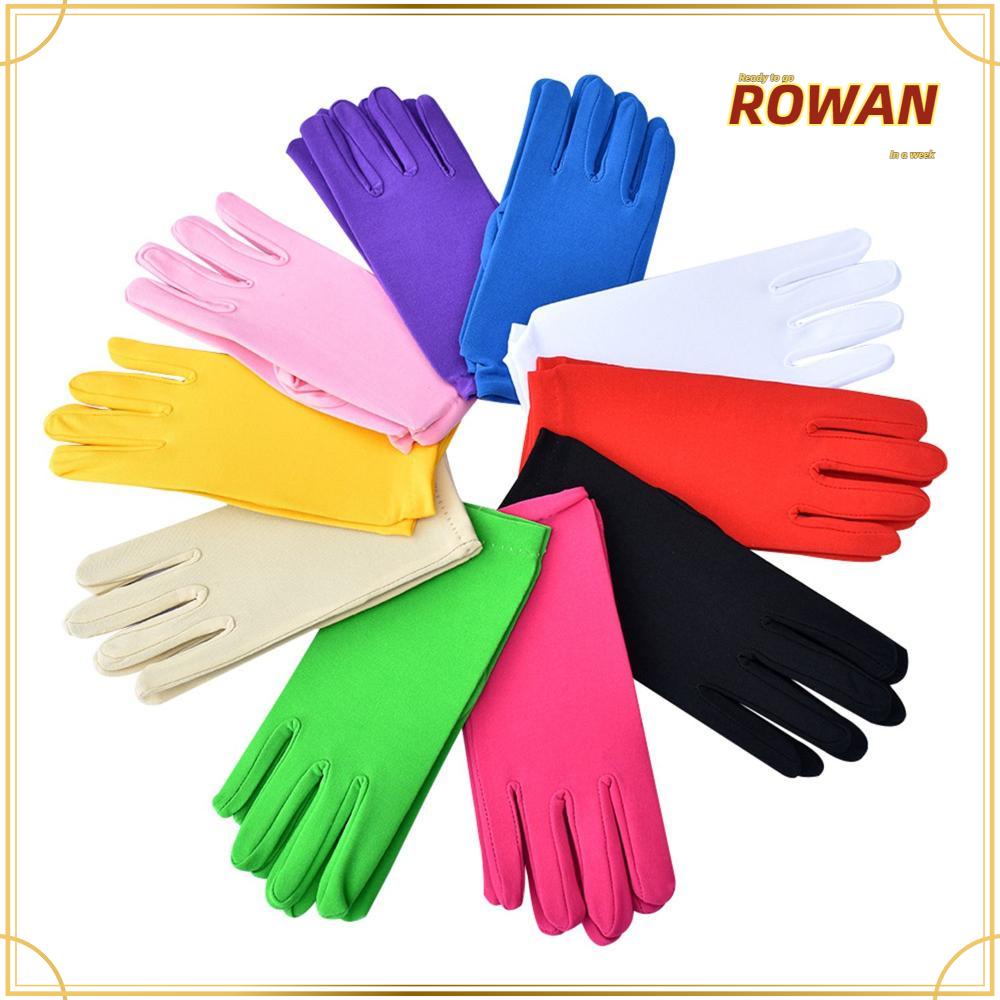 Row ถุงมือผ้าไหมระบายอากาศกันลื่นหลากสีสําหรับผู้หญิงใส่ไปทํางานทํางาน
