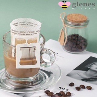 Glenes ถุงกระดาษกรองกาแฟดริป แบบแขวนหู เป็นมิตรกับสิ่งแวดล้อม 50 ชิ้น ต่อแพ็ค