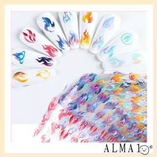 ALMA สติกเกอร์ตกแต่งเล็บ ไล่โทนสี สีสันสดใส