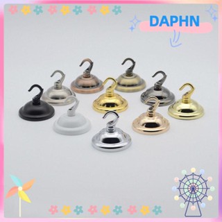 Daphs ฐานไฟ อะแดปเตอร์ซ็อกเก็ต ที่วางโคมไฟ LED ตัวแปลงโลหะ สไตล์วินเทจ อะไหล่แขวนโคมไฟเพดาน สําหรับบ้าน