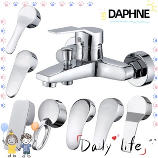 Daphne ฝาครอบก๊อกน้ําร้อน เย็น โลหะ ชุบโครเมี่ยม 35 มม. 40 มม. แบบเปลี่ยน สําหรับห้องครัว ห้องน้ํา