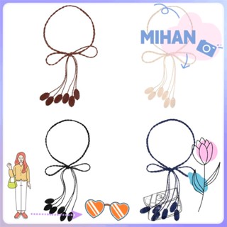 Mihan สายเข็มขัดหนังถักแฟชั่นสําหรับผู้หญิงสามารถปรับได้