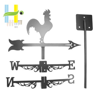 Rooster Weather Vane - รูปปั้นไก่ สไตล์เรโทร สําหรับตกแต่งสวน ฟาร์มกลางแจ้ง