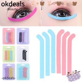 OKDEALS แผ่นซิลิโคน 3D สําหรับดัดขนตา 3 คู่