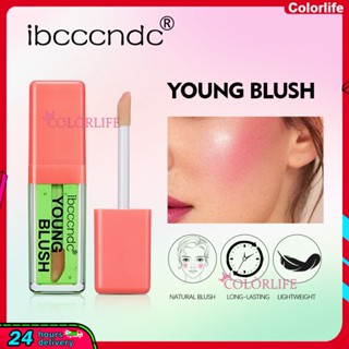 Ibcccndc Young บลัชออนเนื้อลิขวิด เพิ่มความชุ่มชื้น สีเขียว สีชมพู