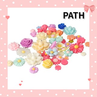 PATH จี้ลูกปัดเรซิ่น พลาสติก รูปดอกเดซี่ สําหรับตกแต่ง DIY
