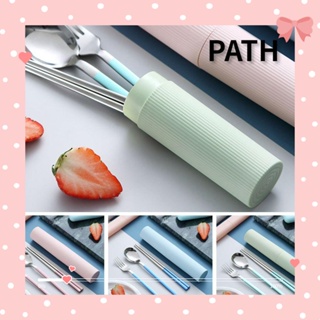 PATH ชุดช้อนส้อม ตะเกียบ ช้อน ส้อม ใช้ซ้ําได้ สําหรับตั้งแคมป์ เดินทาง