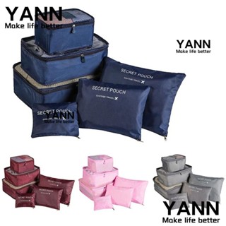 YANN1 กระเป๋าเดินทาง แบบพกพา เป็นระเบียบเรียบร้อย 6 ชิ้น