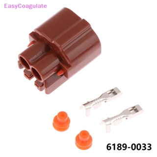 Eas ปลั๊กซ็อกเก็ตเซนเซอร์อุณหภูมิรถยนต์ 2 Pin กันน้ํา สําหรับ Toyota Mazda 6189-0033 Ate 1 ชุด