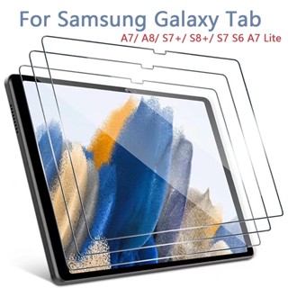 ฟิล์มกระจกนิรภัยกันรอยหน้าจอ 9H (SM-X200 X205) สําหรับ Samsug Galaxy TAB A8 10.5 นิ้ว 2021 A7 10.4 นิ้ว 2020 S7 FE S8 Plus 12.4 นิ้ว S7 A7 S6 Lite