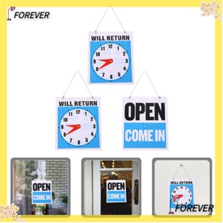 Forever ป้าย PVC 19x22 ซม. แบบพกพา สําหรับแขวนประตูร้านอาหาร 3 ชิ้น