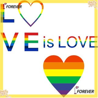 Forever ม้วนเทปสติกเกอร์ สีรุ้ง มีกาวในตัว 2 ม้วน