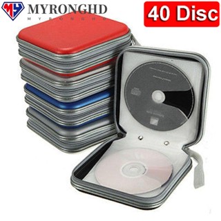 Myronghd 40 Disc CD DVD Case กระเป๋าสตางค์อัลบั้ม Hard Box สองด้าน