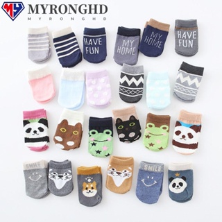 Myronghd ผ้าคลุมเก้าอี้ ทรงกลม ผ้าถัก ลดเสียงรบกวน 4 ชิ้น