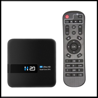 Zevaret H20 เครื่องเล่นมีเดียดิจิทัล 4K 1GB ROM 8GB สําหรับ Android 10.0 TV Box Ultra High