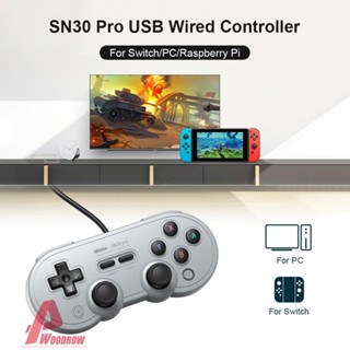 8bitdo SN30 Pro เกมแพดควบคุมเกม แบบใช้สาย USB สําหรับ Switch PC Raspberry Pi Steam AU [Woodrow.th]