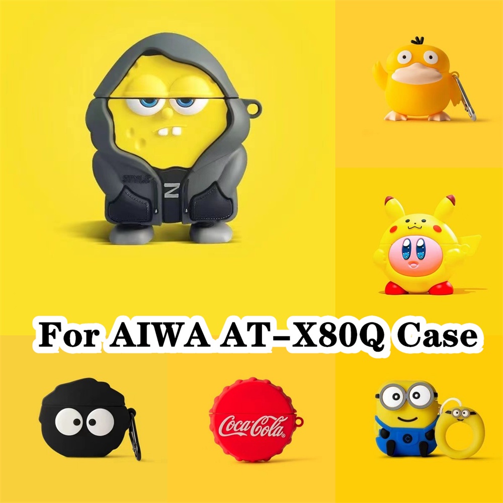 【พร้อมส่ง】เคสหูฟัง แบบนิ่ม ลายการ์ตูน สําหรับ AIWA AT-X80Q AIWA AT-X80Q