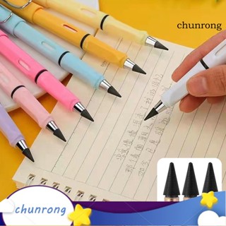 Chunrong หัวดินสอ กราไฟท์ ไร้หมึก แบบเปลี่ยน สําหรับเขียน วาดภาพ สํานักงาน โรงเรียน 50 ชิ้น