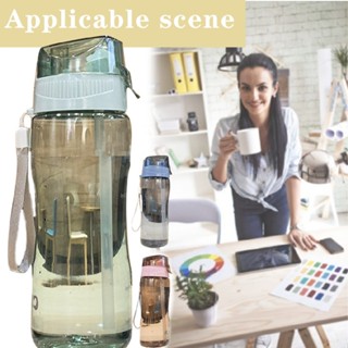 Portable Sports Water Bottle With Straw BPA Free Leakproof Gym Bottle Drink