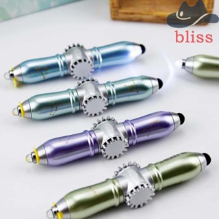 Bliss ปากกาลูกลื่น ปลายนิ้ว LED 2 In 1 เครื่องเขียน สําหรับเด็ก