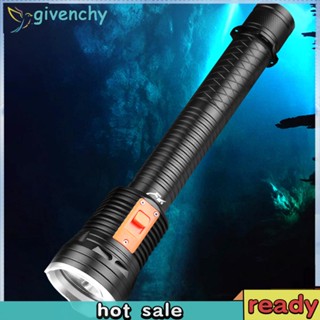 [givenchy1.th] Xhp70 ไฟฉาย LED 2500LM IPX8 กันน้ํา 3 โหมด สําหรับดําน้ํา