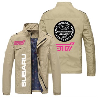 SUBARU STI LOGO jacket BRZ outdoor driving loose thin cardigan stand collar windbreaker