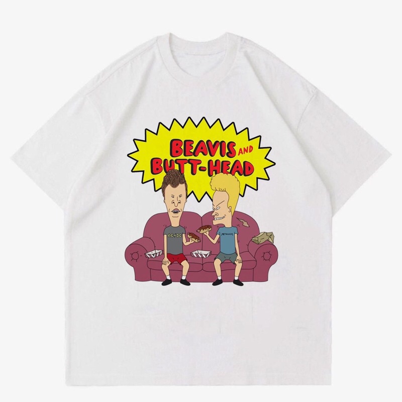 เสื้อยืด MTV MUSIC - BEAVIS AND BUTT-HEAD | เสื้อยืด MTV MUSIC BEAVIS และ BUTTHEAD VINTAGE | MTV MUS