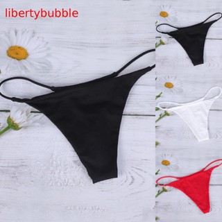 【libertybubbler】กางเกงว่ายน้ํา บิกินี่ ขาสั้น เอวต่ํา สําหรับผู้หญิง