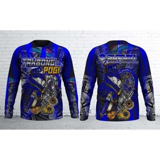 SUZUKI เสื้อแขนยาว ลาย 120 takbong pogi สําหรับขี่จักรยาน yamaha