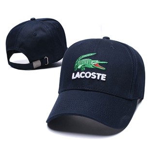 Lacoste หมวกกันแดดลําลอง ปักลาย คุณภาพสูง แฟชั่นใหม่ สําหรับเดินทาง กลางแจ้ง