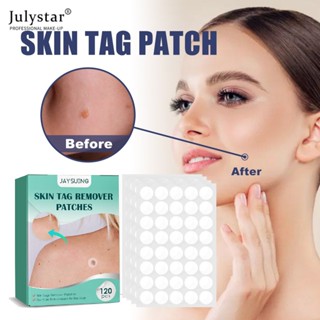 JULYSTAR Jaysuing 120 ชิ้น Warts Remover พลาสเตอร์สิวสิวสติกเกอร์ที่มองไม่เห็นแท็กผิว Remover แพทช์รักษาสิวสารสกัดจากสมุนไพรสำหรับการดูแลความงามบนใบหน้า