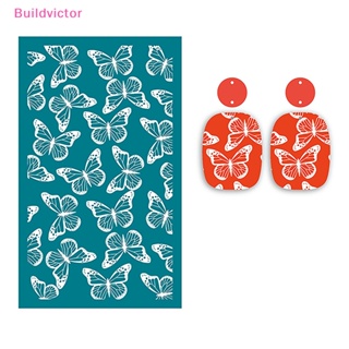 Buildvictor แผ่นแม่แบบ ฉลุลาย ผ้าไหม โพลิเมอร์ ใช้ซ้ําได้ สําหรับทําเครื่องประดับ งานฝีมือ DIY TH