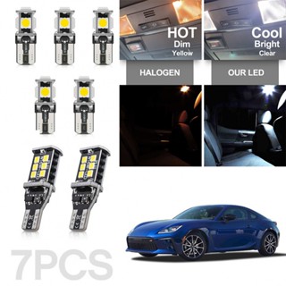 อะไหล่ไฟ LED T10 T15 5050 SMD 7 ชิ้น สําหรับรถยนต์