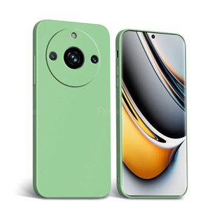 เคสซิลิโคน เนื้อแมตต์ ทรงสี่เหลี่ยม ป้องกันกล้อง สําหรับ Realme 11 Pro+ Realme11 Pro Plus Realme11ProPlus